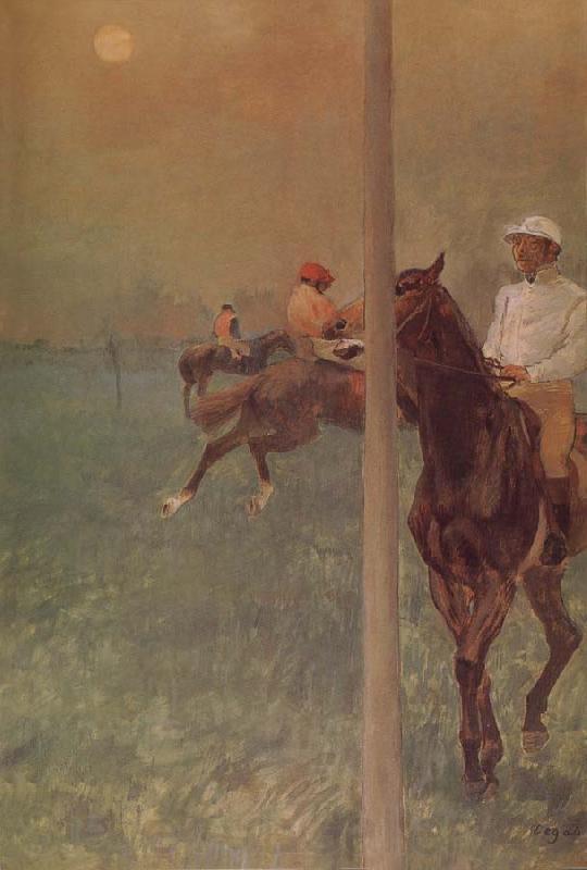 Edgar Degas Reinsman  before race Spain oil painting art